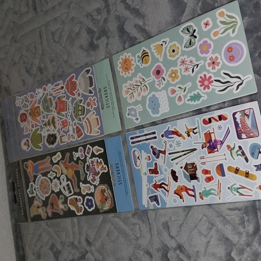 BRAND NEW Lot of 4 Sticker Packs